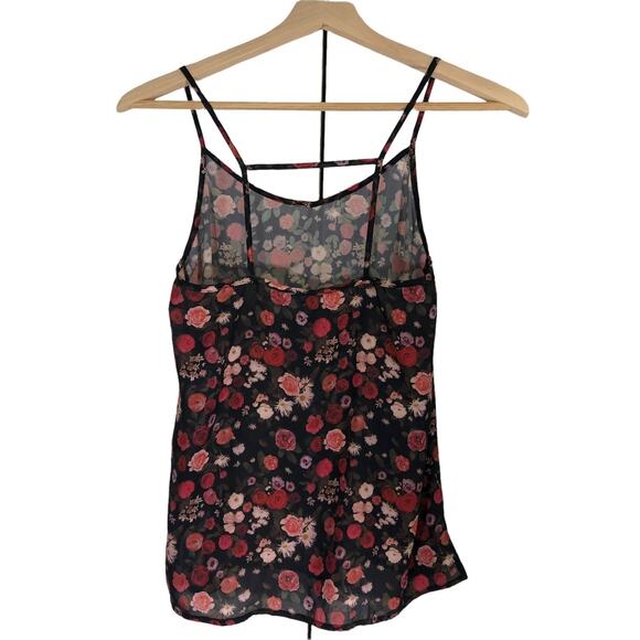 Divided by H&M Women's spaghetti strap summer floral top blouse SIZE 6 - Picture 3 of 6